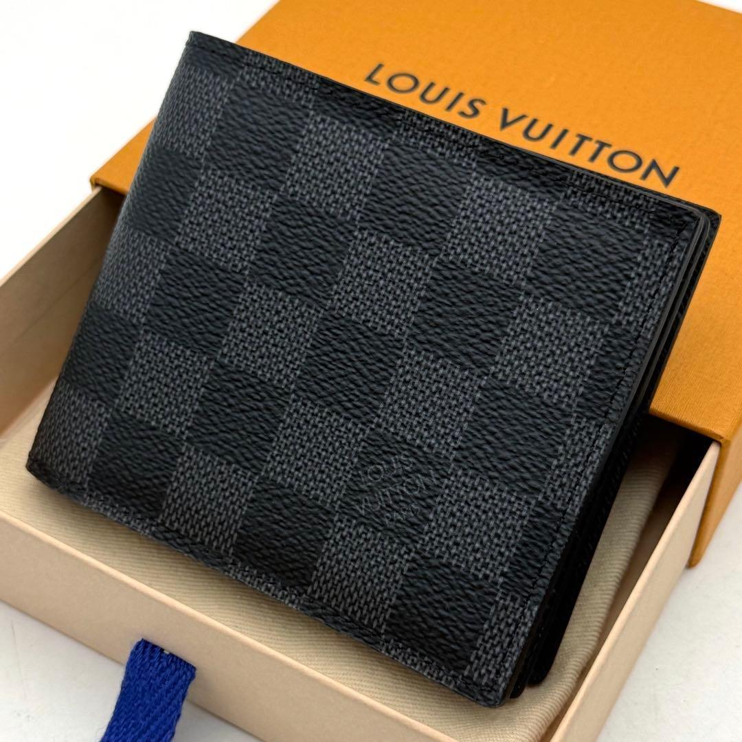 【新品未使用】ルイヴィトン ダミエ グラフィット ポルトフォイユ アメリゴ