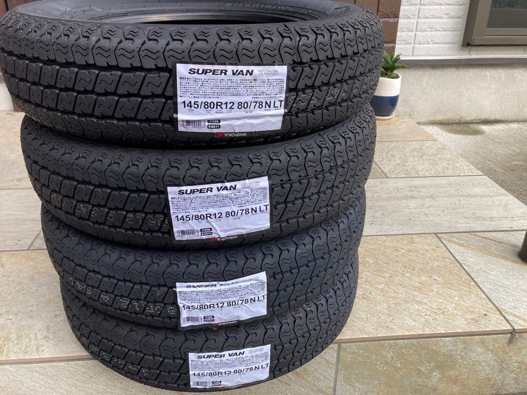 軽貨物用夏タイヤSUPER VAN 356 145/80R12 4本セット