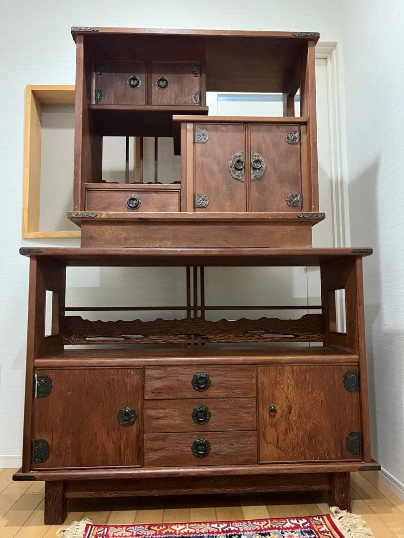 世界遺産　屋久杉　飾り棚アンティーク家具ビンテージ箪笥