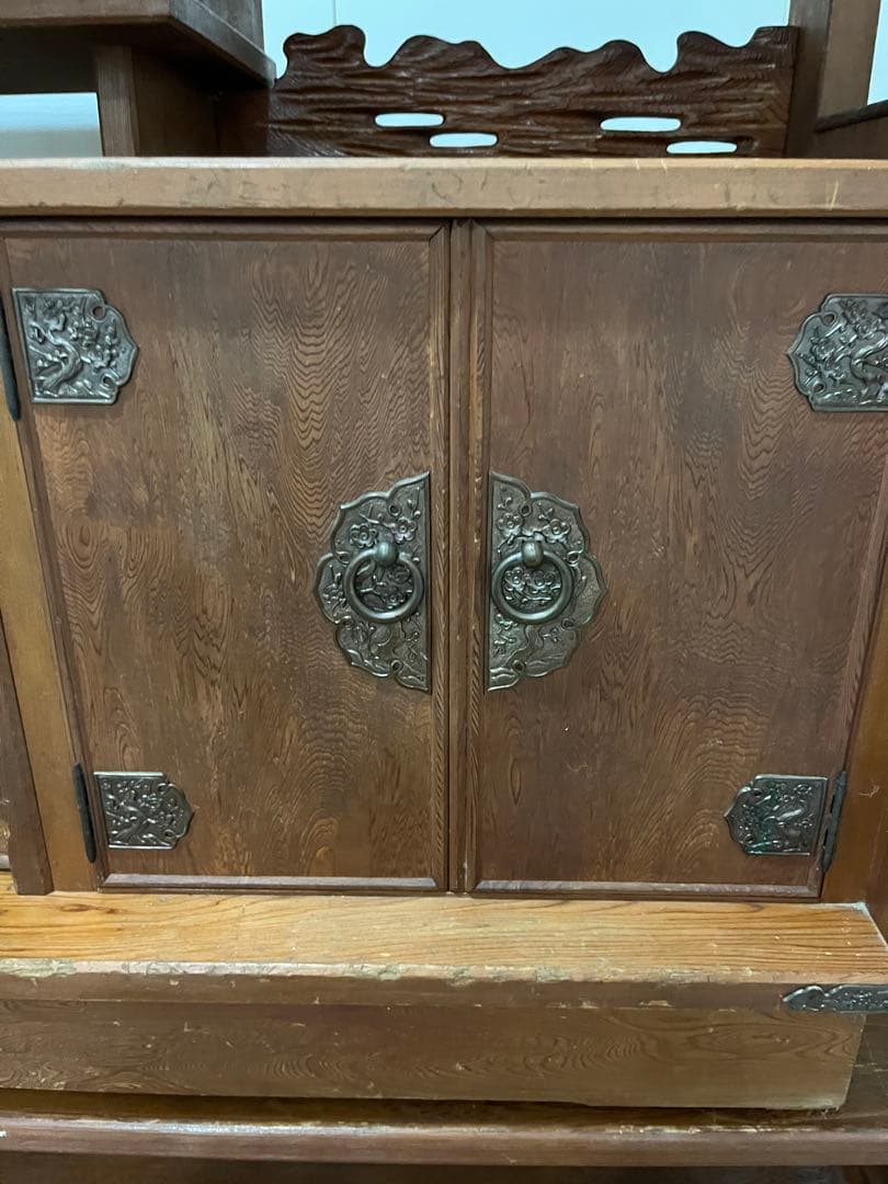 世界遺産　屋久杉　飾り棚アンティーク家具ビンテージ箪笥