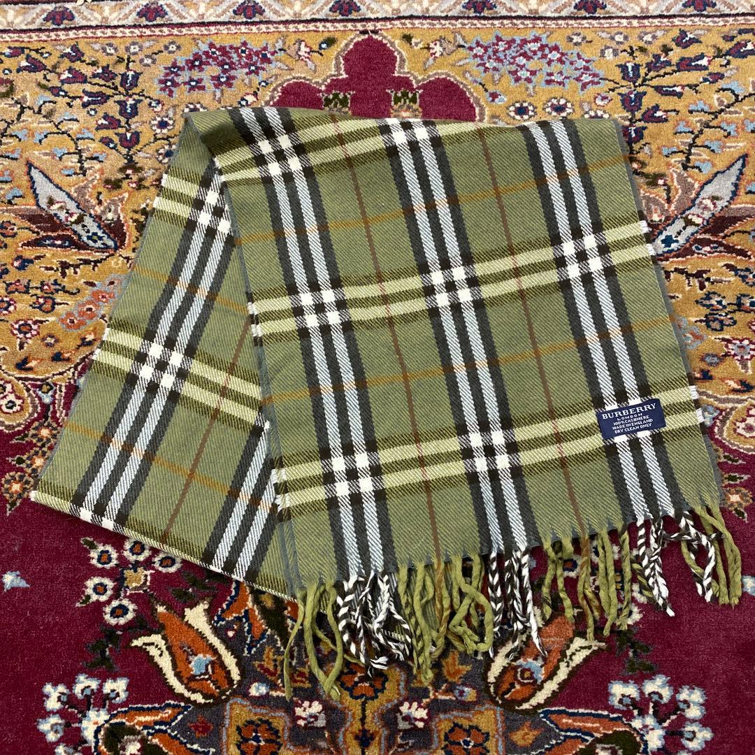 さ*☆様 BURBERRY バーバリー カシミヤ100% ノバチェック マフラー