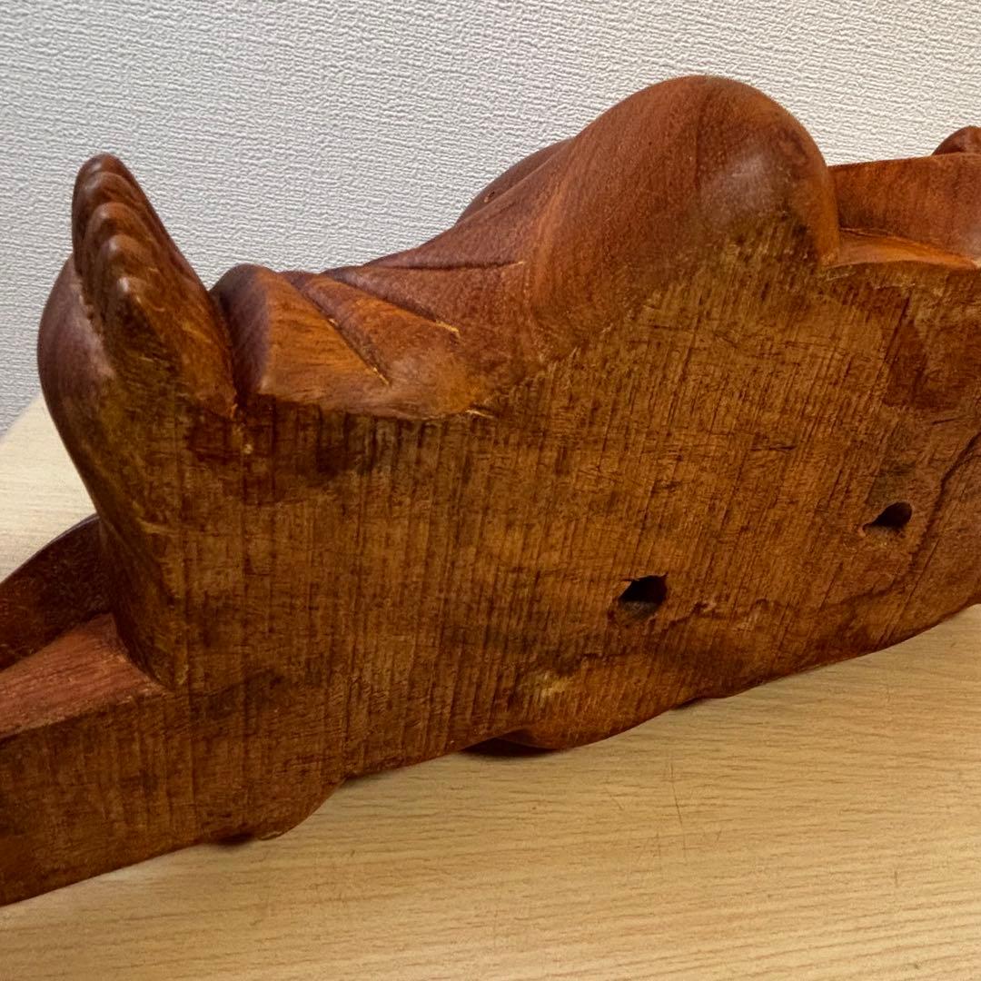 木彫り　特大　布袋様　七福神　置物　商売繁盛　開運