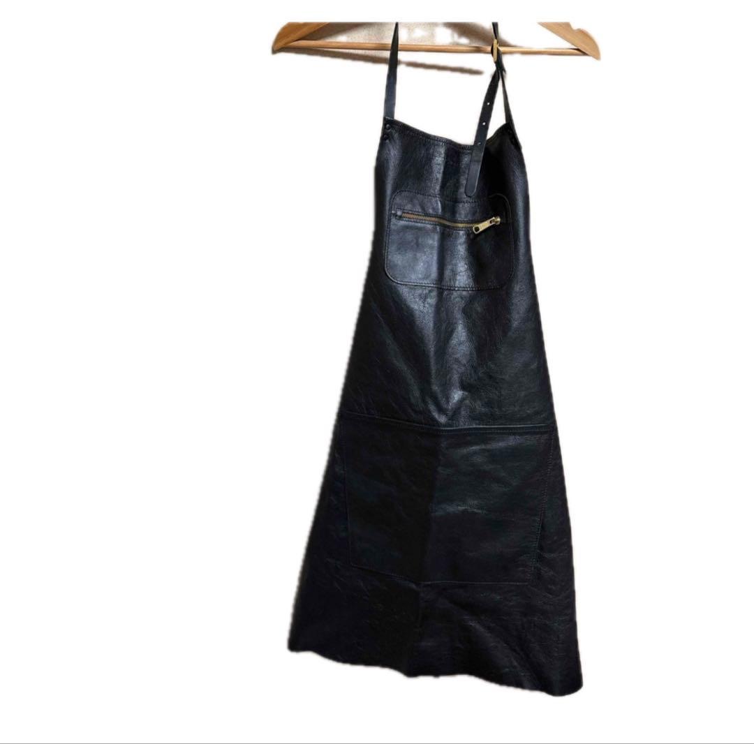 DUTCHDELUXES レザー　エプロン　ブラック