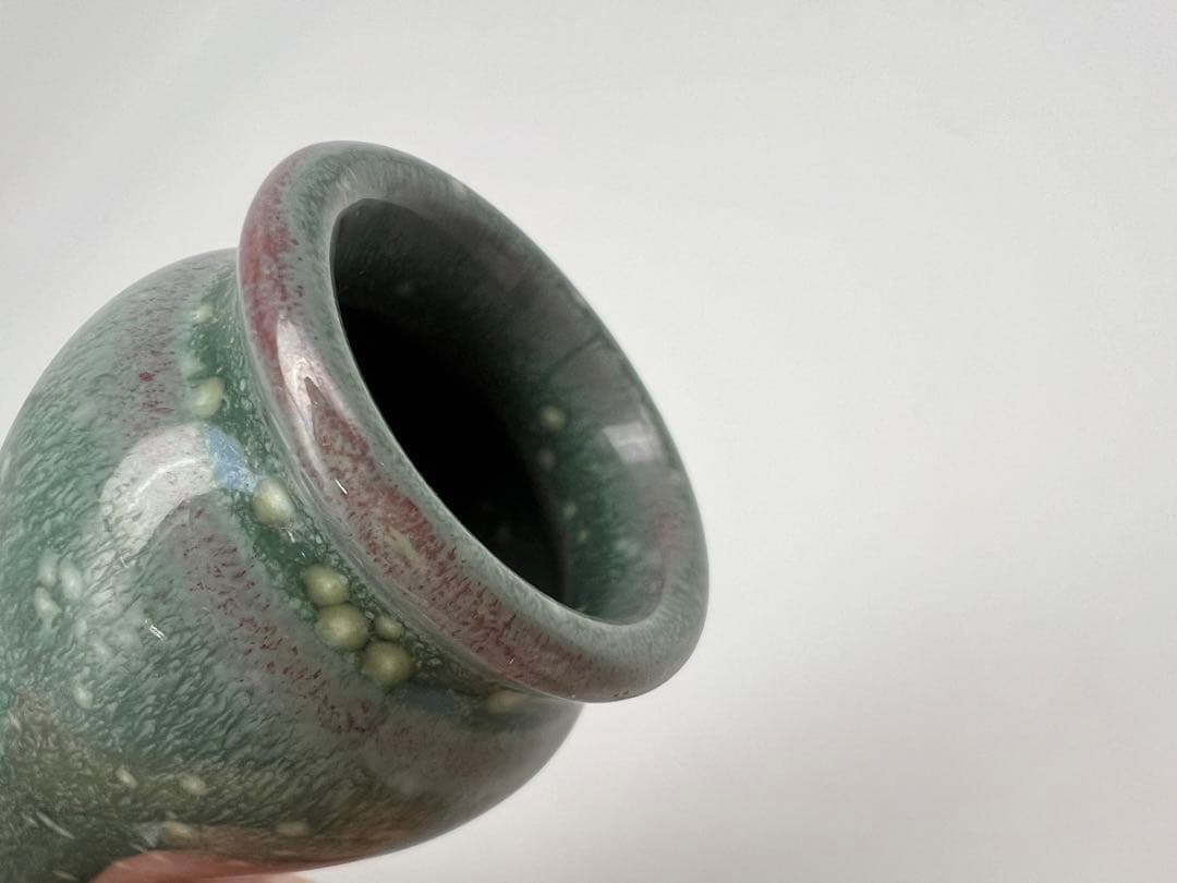 中国明清朝 の鈞窯瓶　中国骨董　古美術　唐物　中国美術品　青磁 ★ 江戸骨董