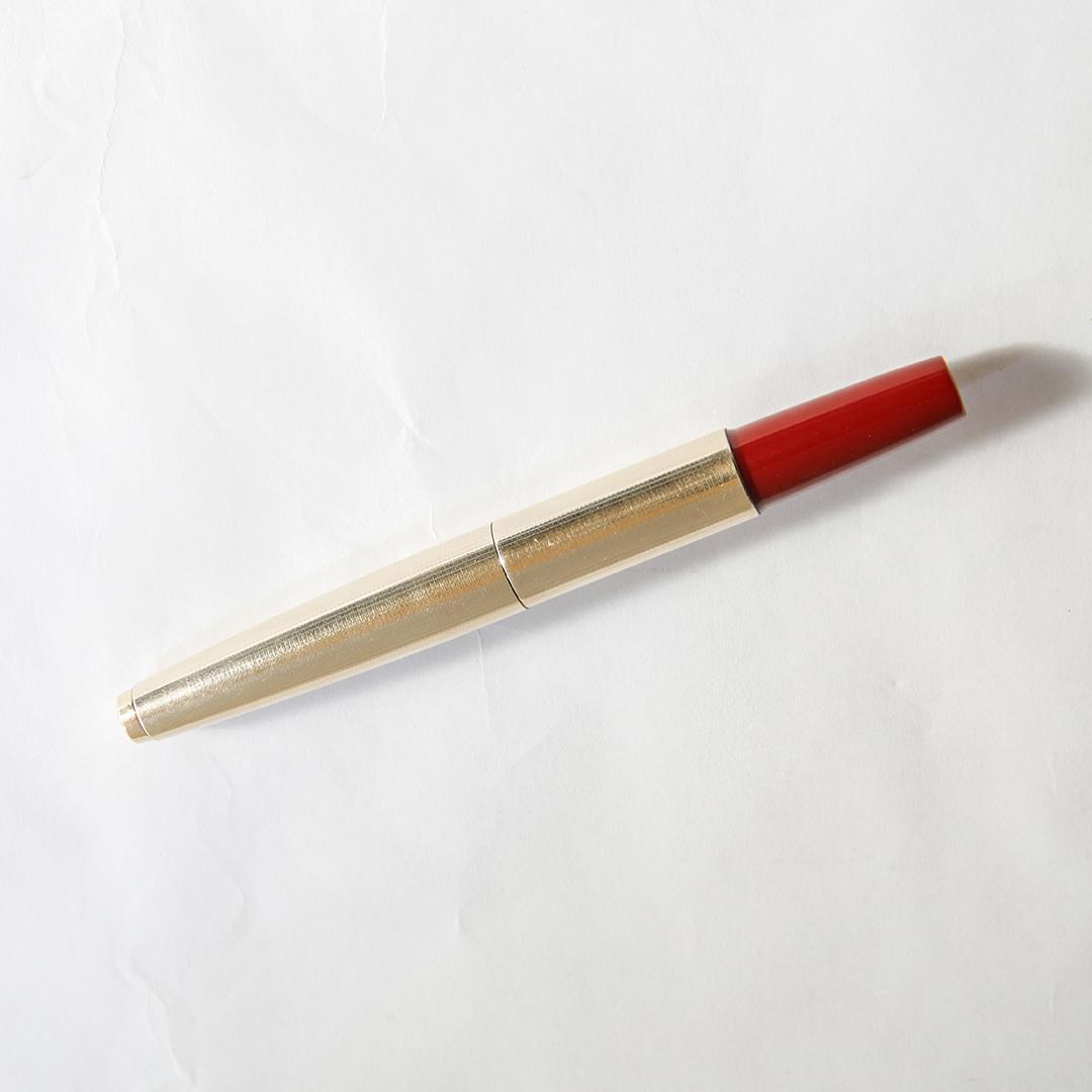 希少 PILOT パイロット Short ポケット万年筆 伸縮式 14K 中古