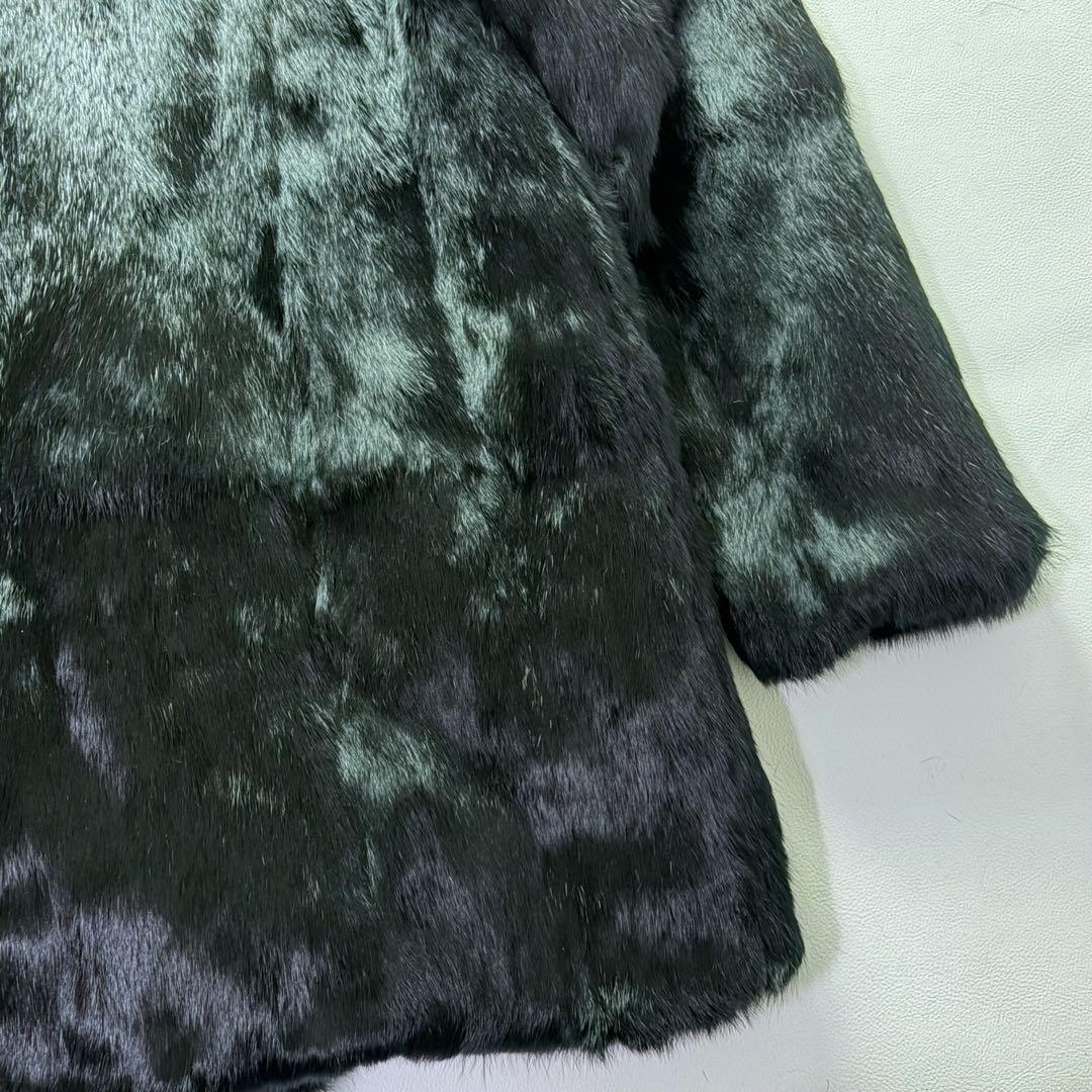 新品未使用タグ付 LAMA LUCENTE 高級毛皮 メンズ ハーフコート