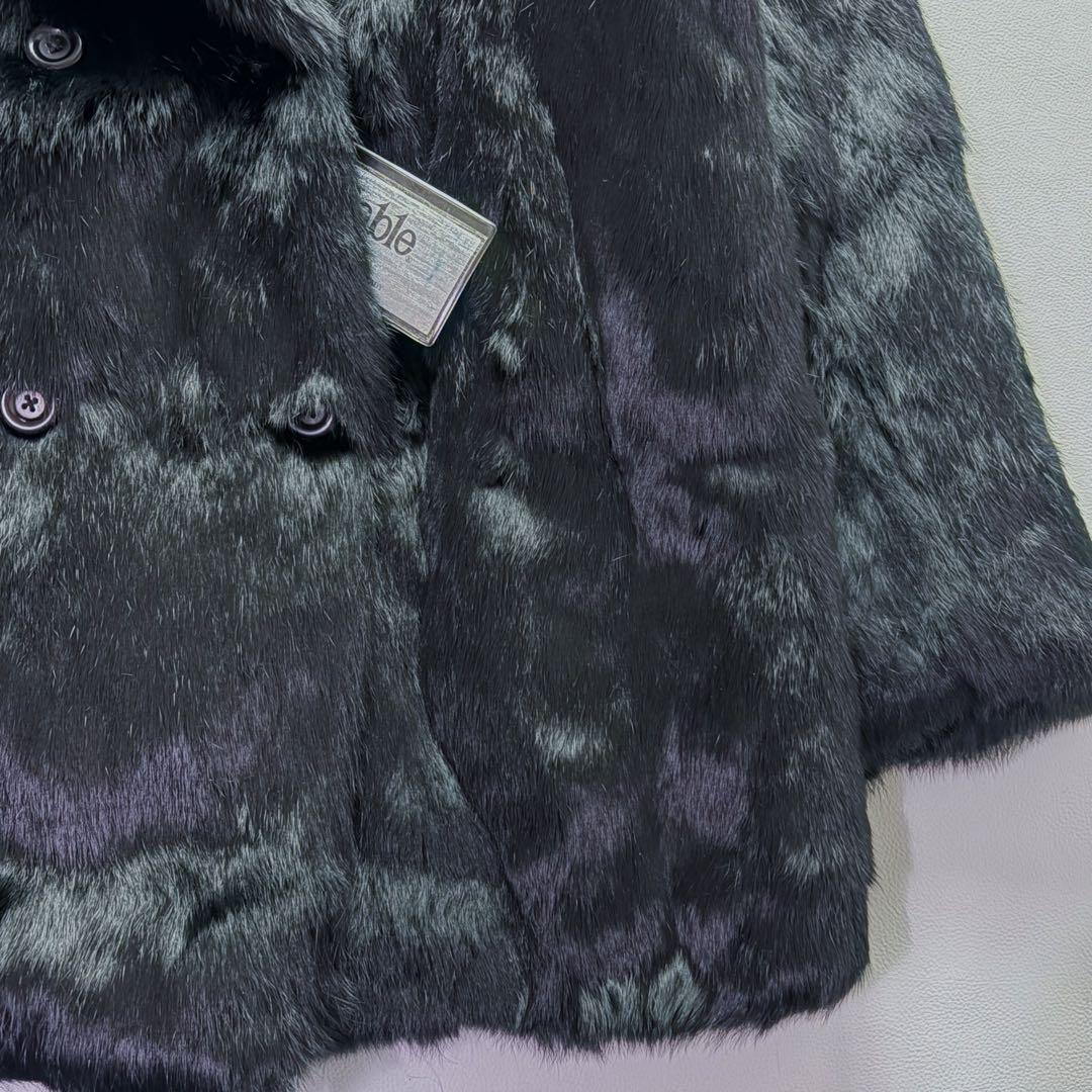 新品未使用タグ付 LAMA LUCENTE 高級毛皮 メンズ ハーフコート