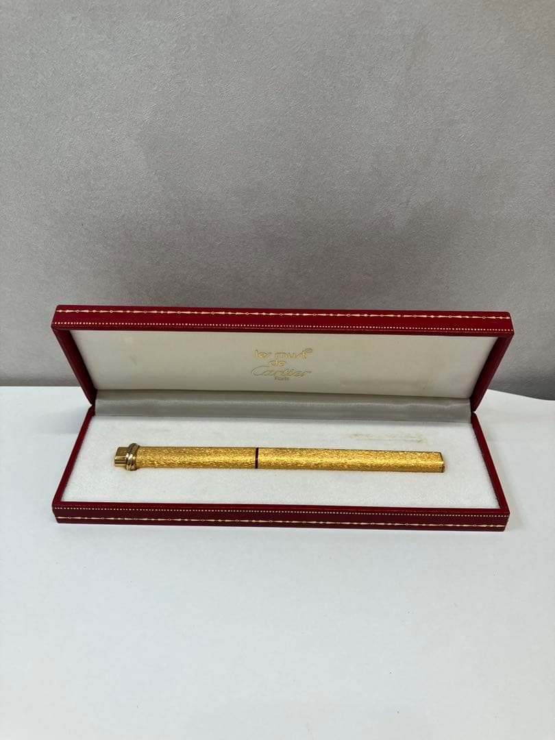 カルティエ ボールペン ゴールド 箱付き トリニティ 【A94】