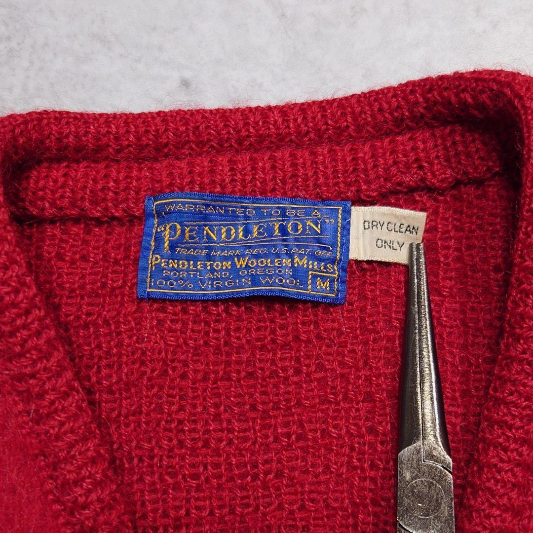 60s PENDLETON モヘアカーディガン USA製 毛足長 M