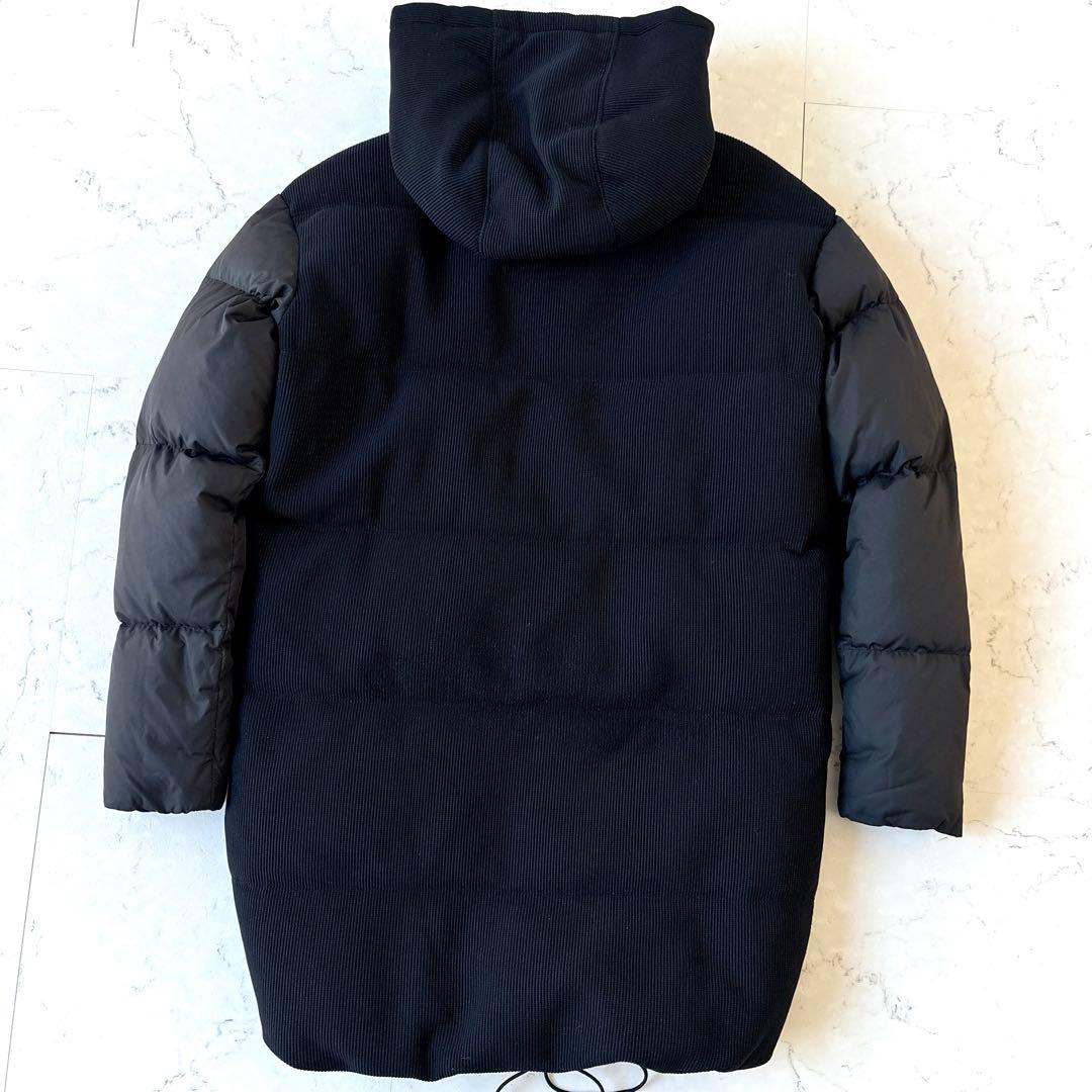 ヨセミテ ジェームスパース フーデッド 切り替え ダウンコート ジャケット 黒