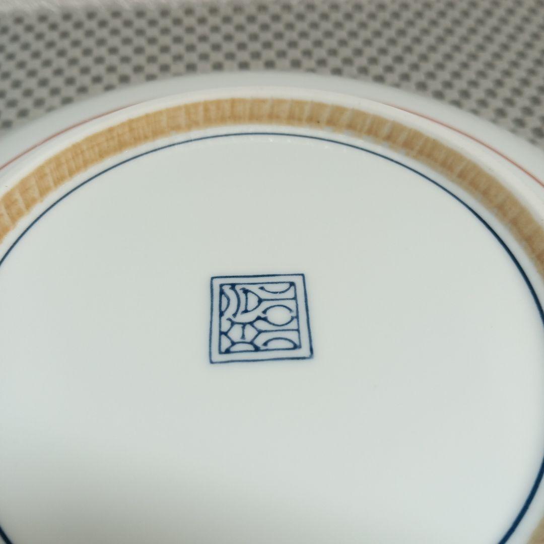 清水焼 赤絵格子花鳥六寸皿 お皿 菓子皿 盛り皿 5枚セット