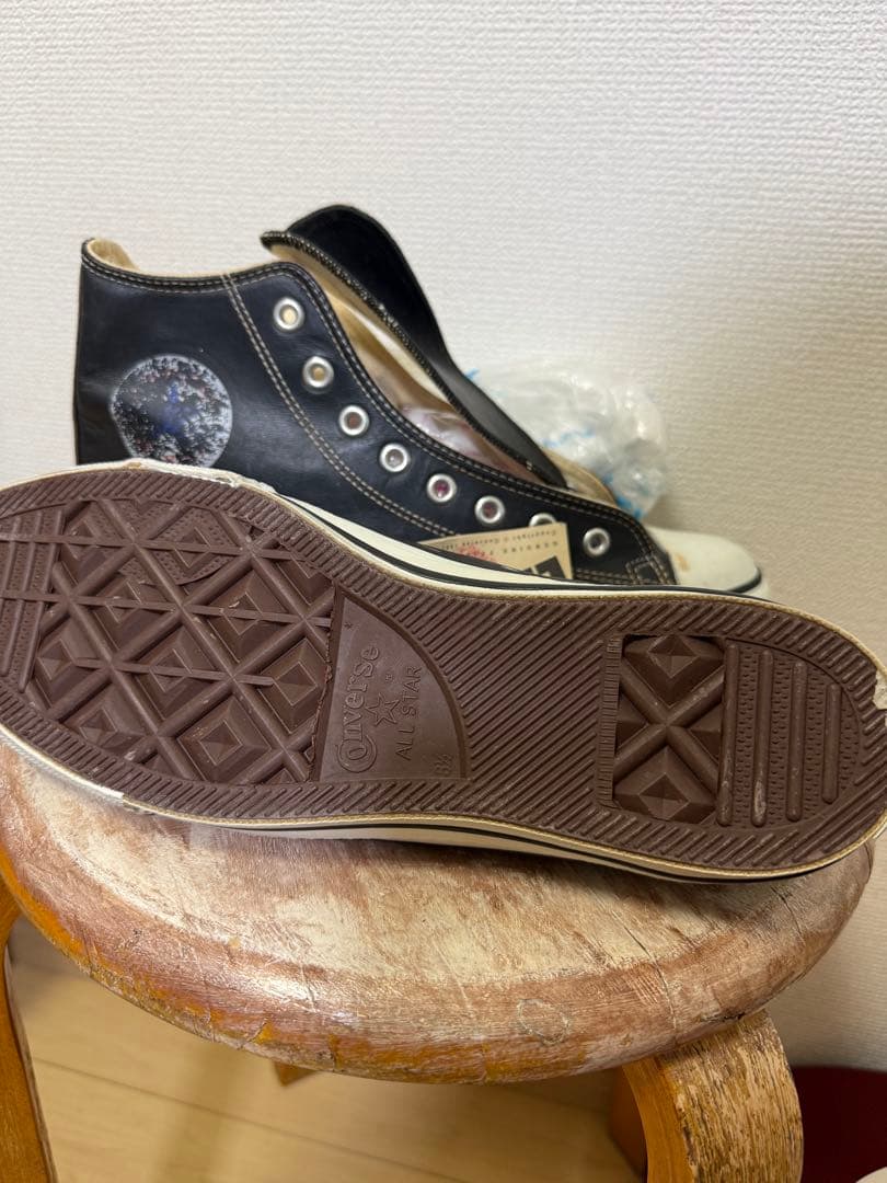 [タグ付き]90s コンバース　ブラック　レザー CONVERSE USA製