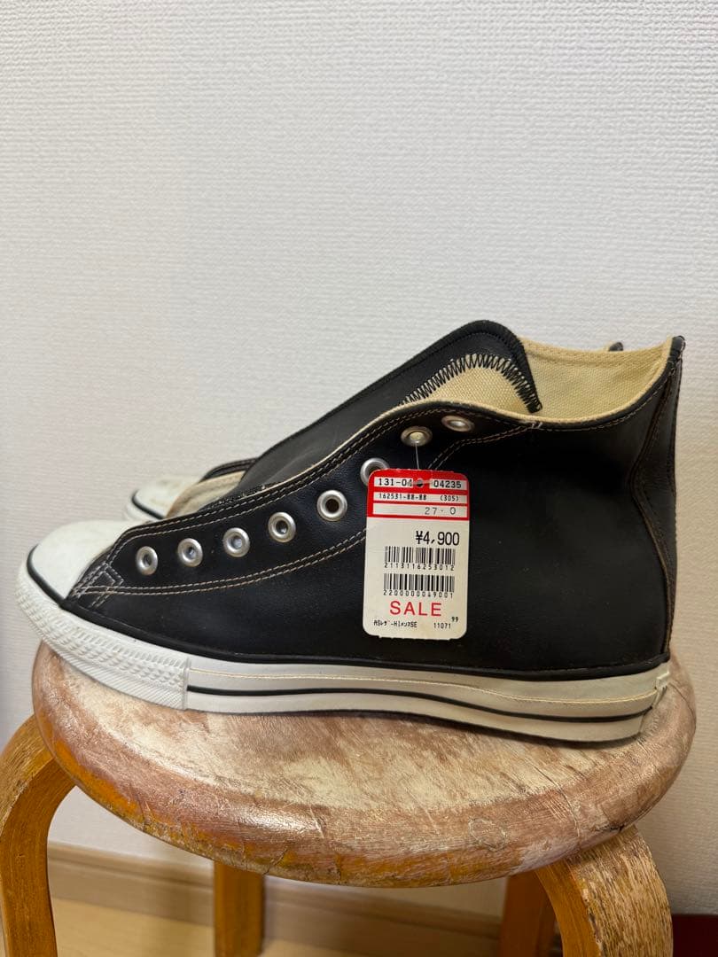[タグ付き]90s コンバース　ブラック　レザー CONVERSE USA製