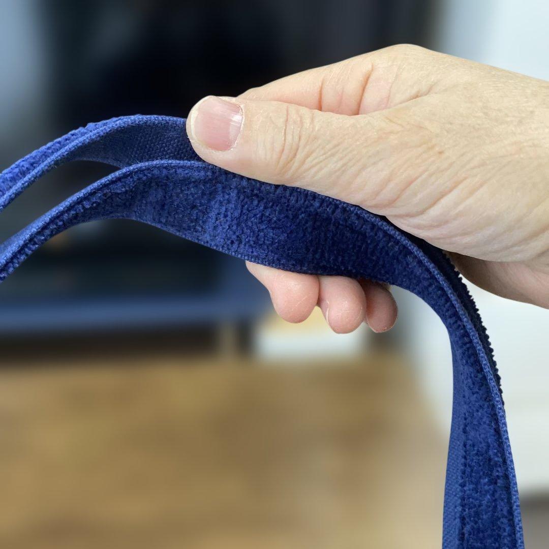 フェイラー　オールドテディ　ワッペントートバッグ　サイズ大　ネイビー