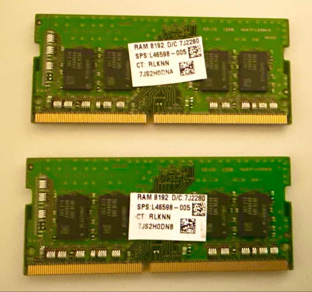 Samsung ノートPC用 DDR4-3200AA 8GBx2枚 16GB