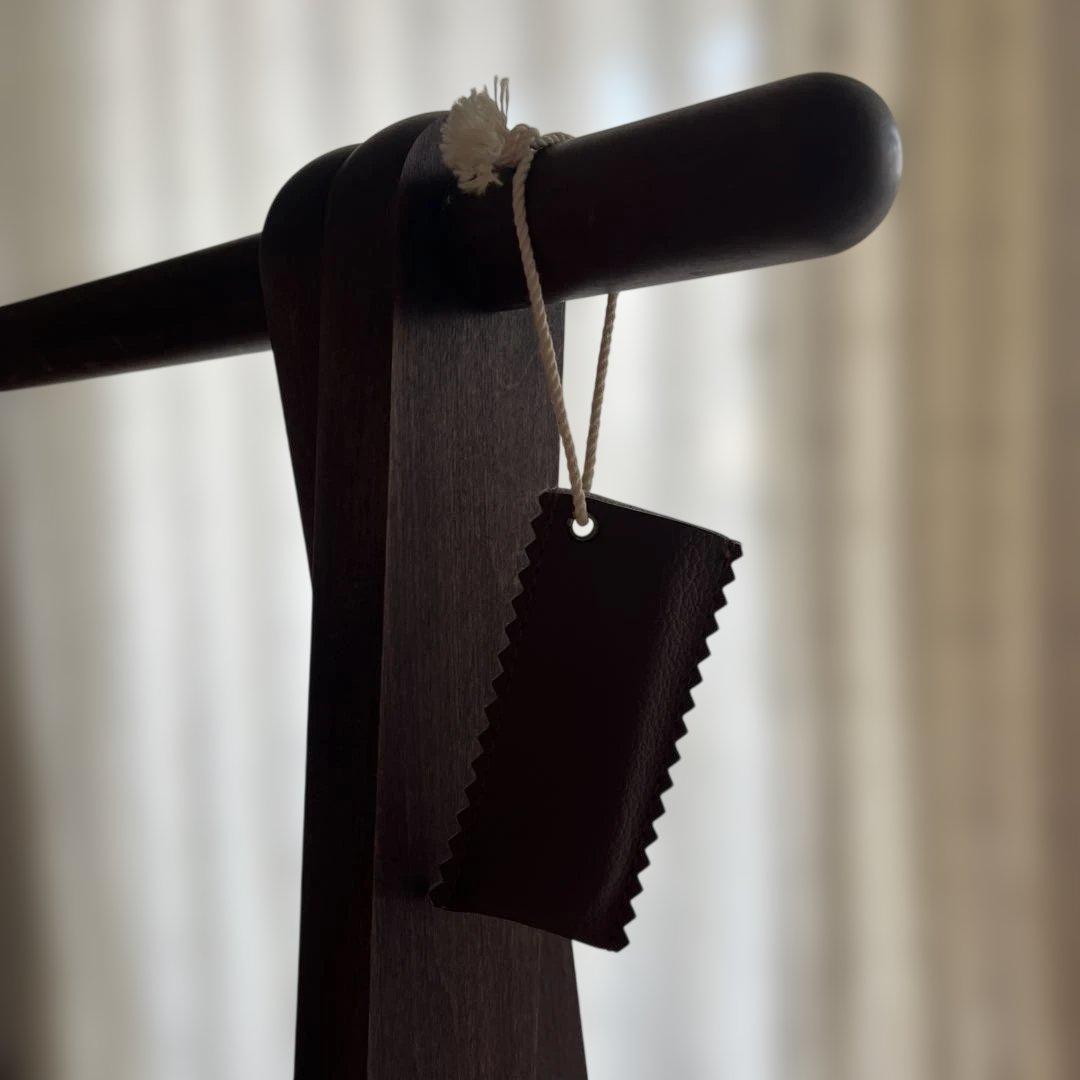 コサインドレスラック　木製ハンガーラック ダークブラウン