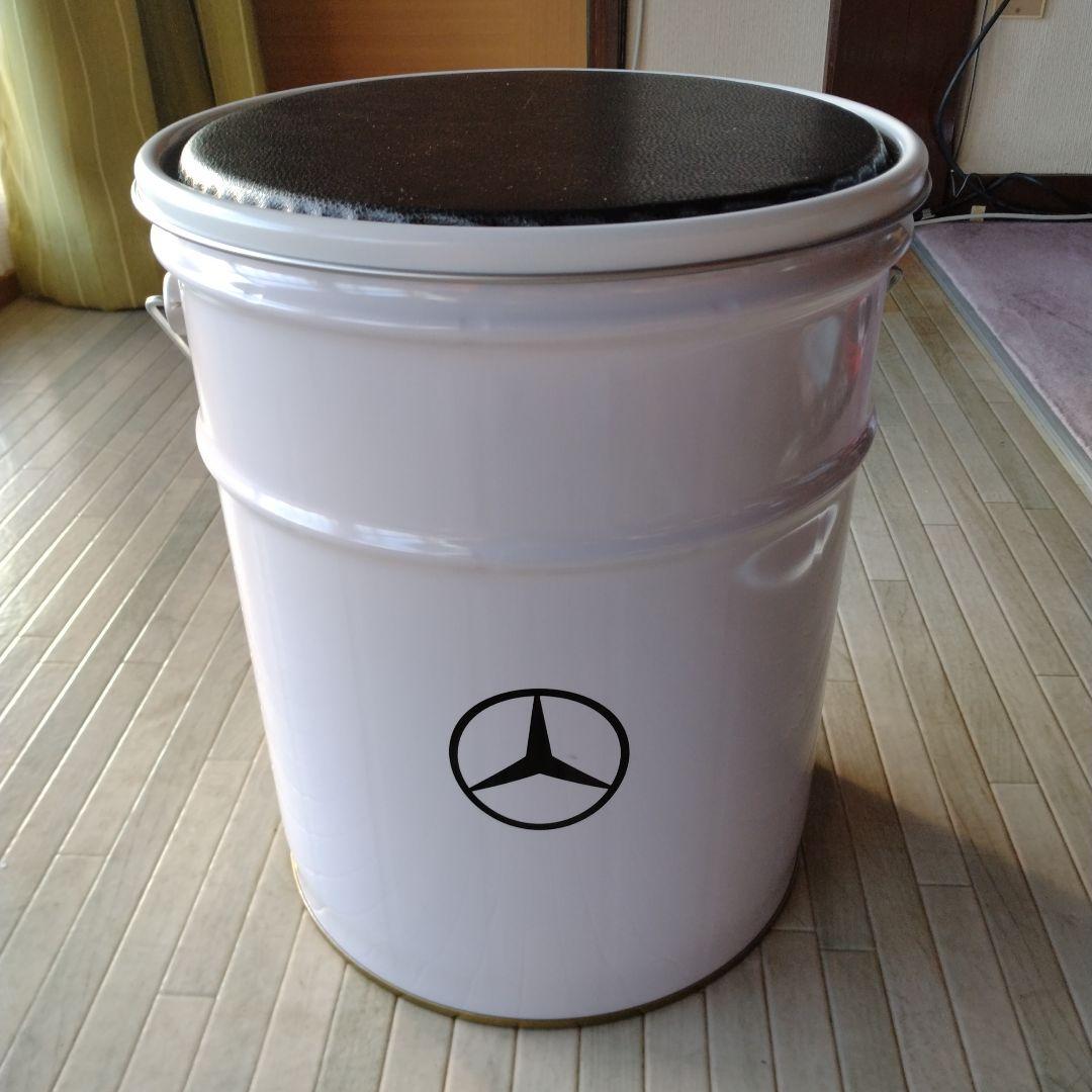 メルセデスベンツ ペール缶　ホワイト　白