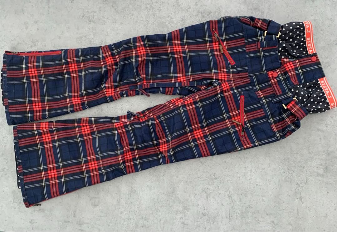 未使用級✨sista.Jスキー スノボ ウェア 上下セット レディース　チェック