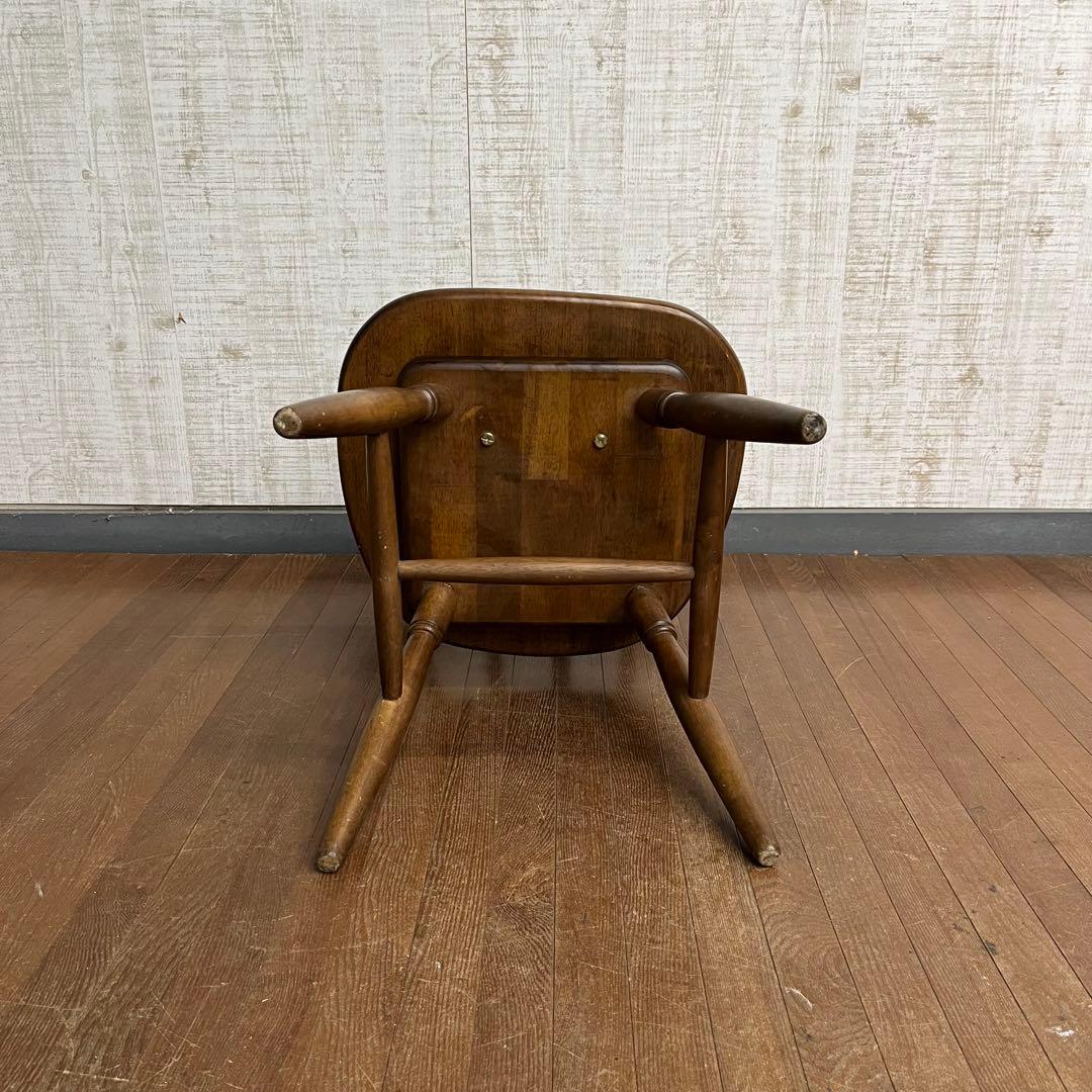【アンティーク】ニチバン 回転椅子 ウィンザーチェア ダイニングチェア 古家具