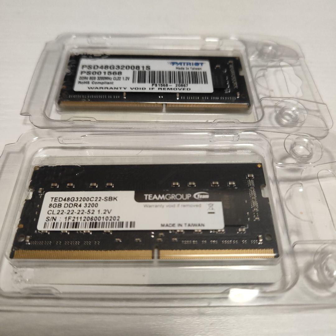 ね*す様 DDR4 8GB×2 16GB 3200MHzメモリ ノートPC 25