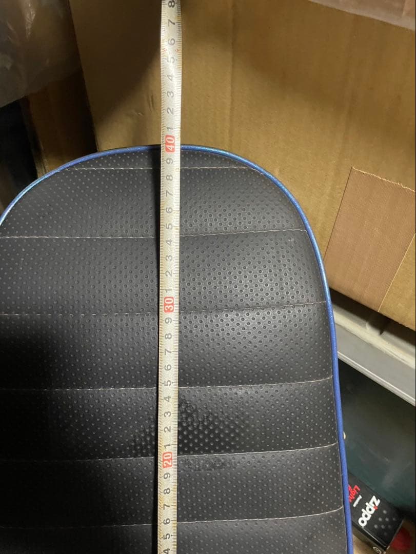 ZRX400 三段シート バイクシート 黒/青