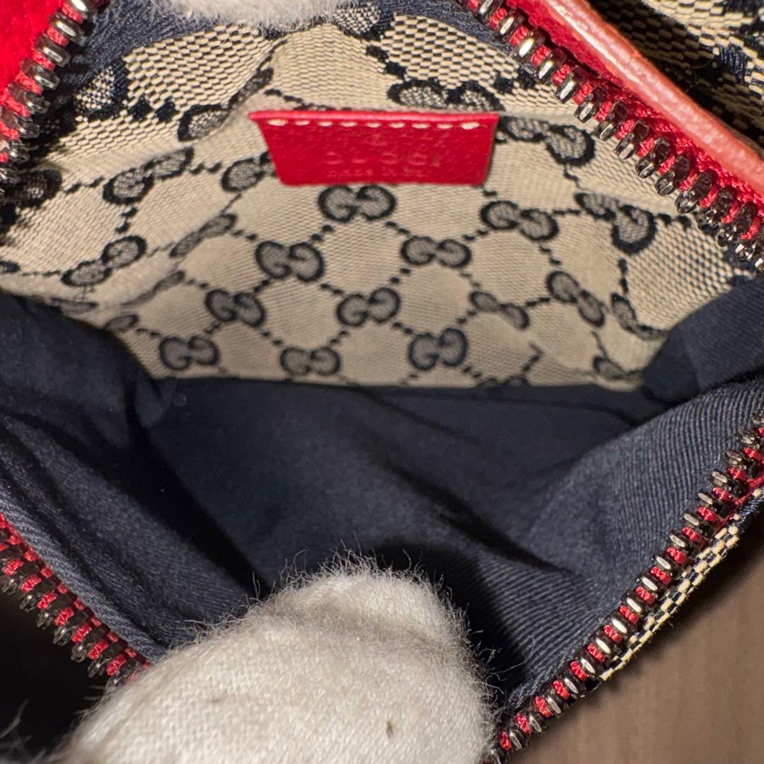 【希少カラー】グッチ GUCCI GGキャンバス シェリーライン ボディーバッグ