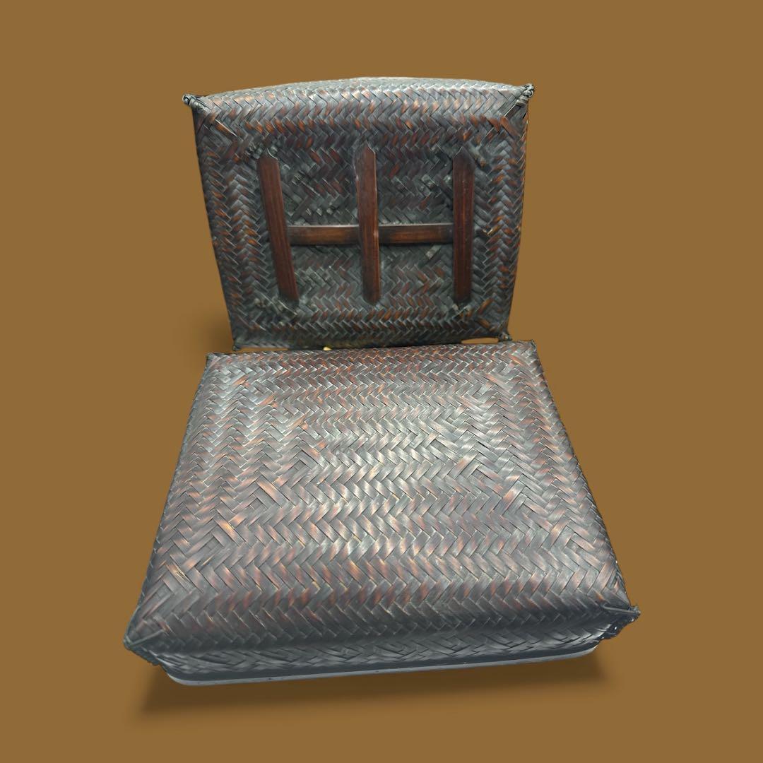 茶道具 御所籠 香合 茶碗 茶杓 棗 茶籠　一式まとめ 茶箱