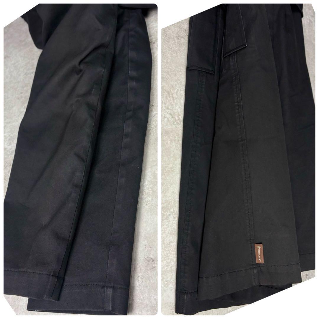 【希少・茶タグ】モンクレール ダブルブレスト トレンチ ダウンコート サイズ2