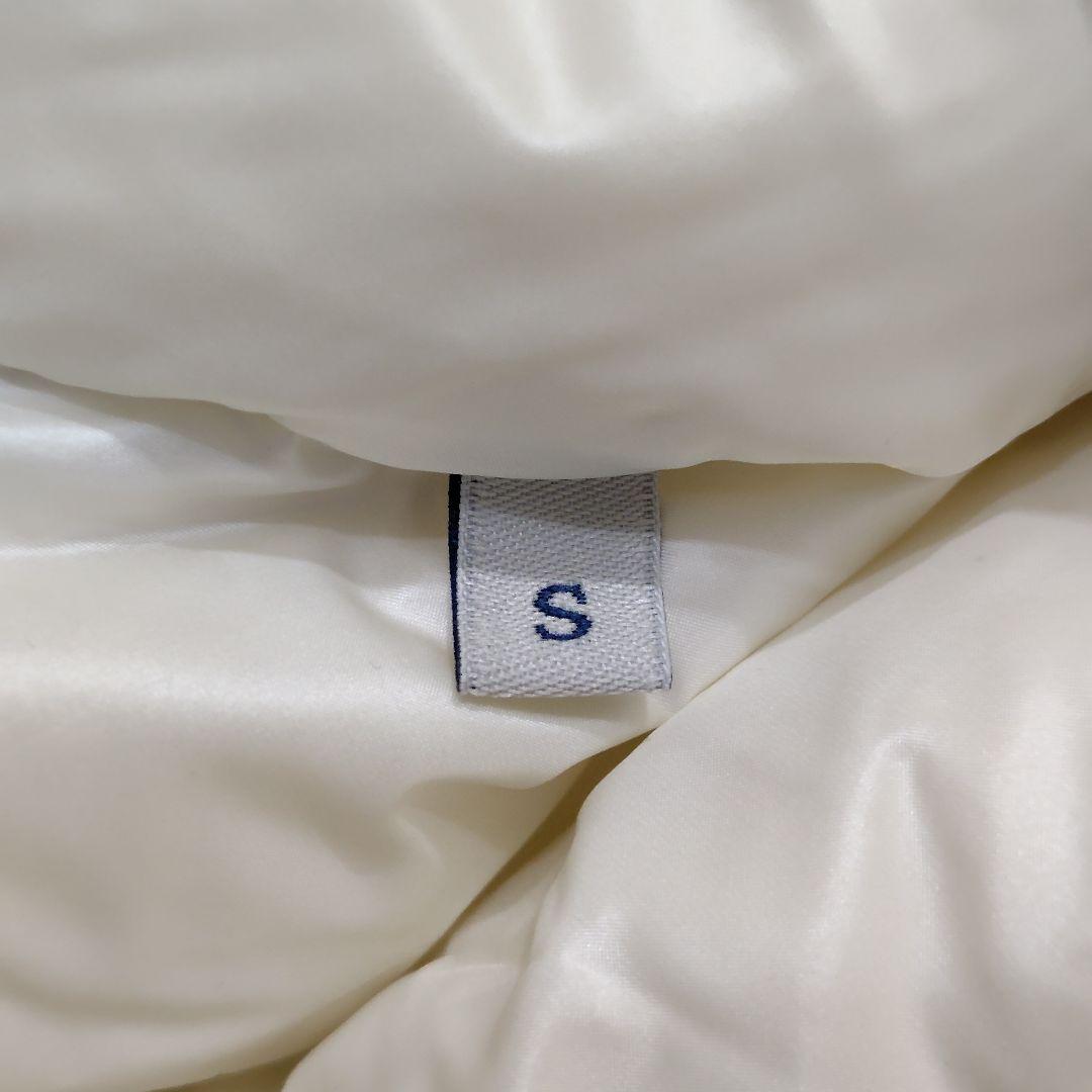 モンクレール カーディガン ニット ダウン レディース 白 アイボリー S