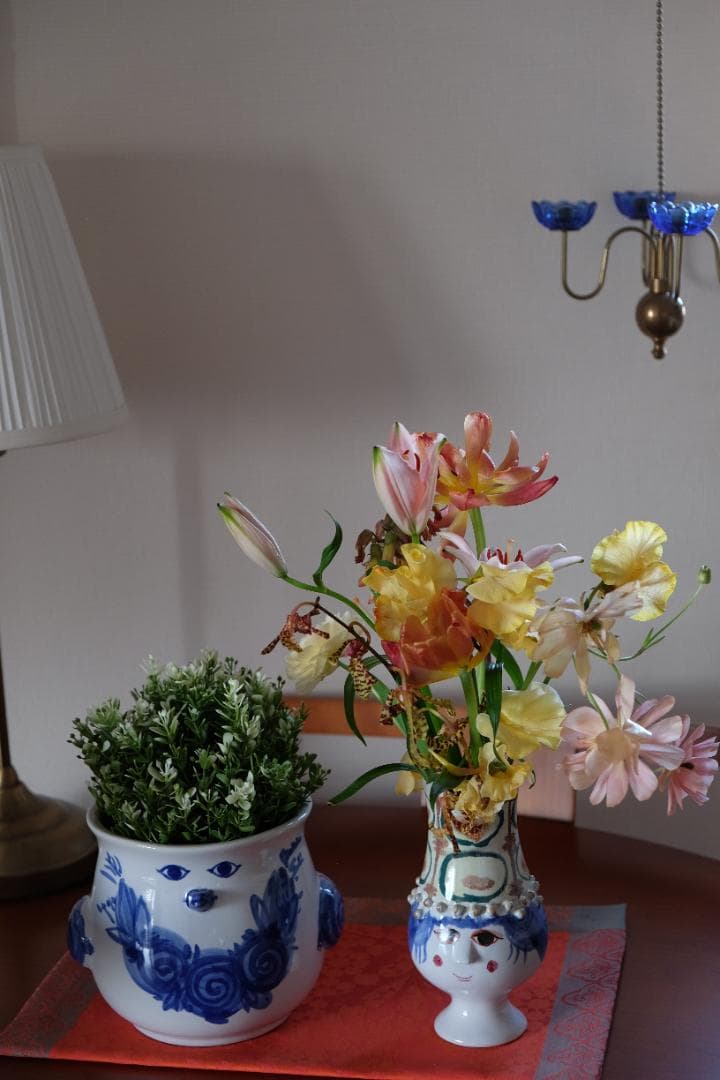 北欧ビンテージ フラワーポット 花瓶 椀 プレート ポットカバー リサラーソン