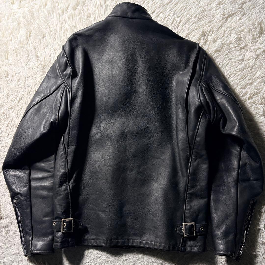 【米国製】schott ライダースジャケット 641 本革　ブラック 36