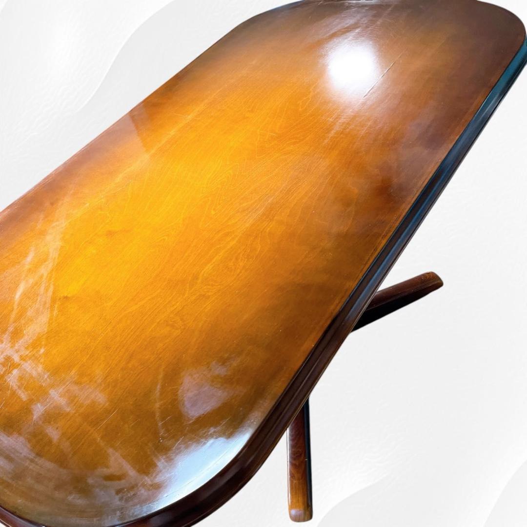 【★希少★】飛騨産業　キツツキマーク　ダイニングテーブル　オーバル型　 レトロ