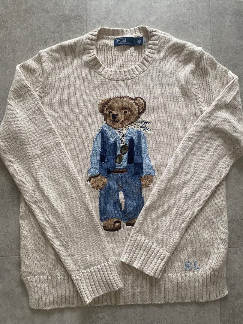本日21:00値下げします！【Polo】人気のクマ刺繍長袖セーター