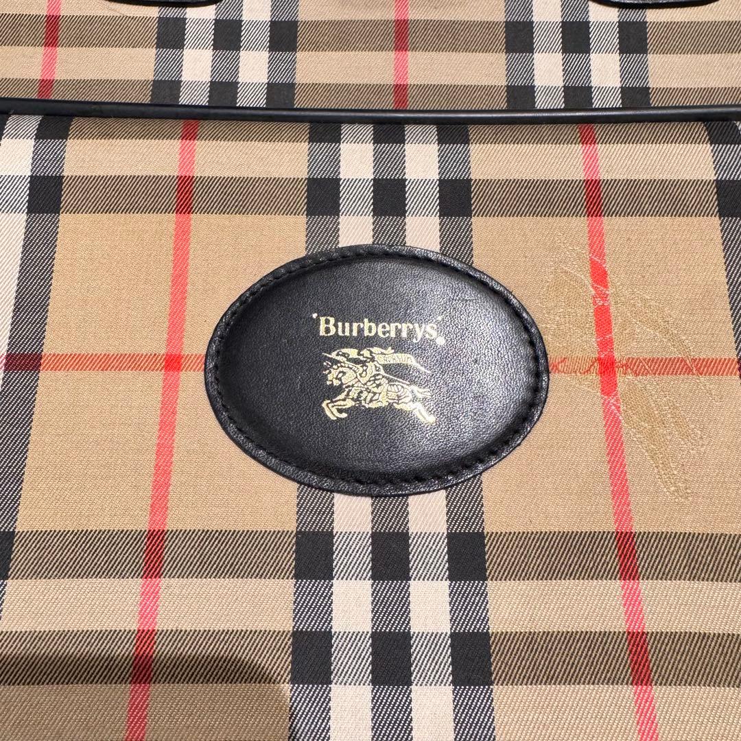 Burberrys バーバリー ヴィンテージガーメントバッグ ノバチェック 鍵付