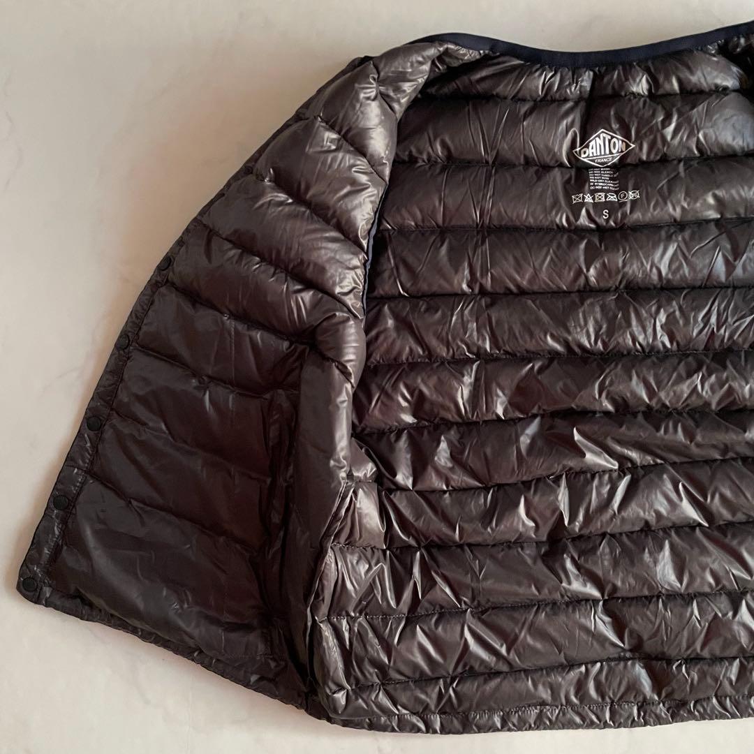DANTON ダントン　ダウンベスト　Sサイズ　ネイビー
