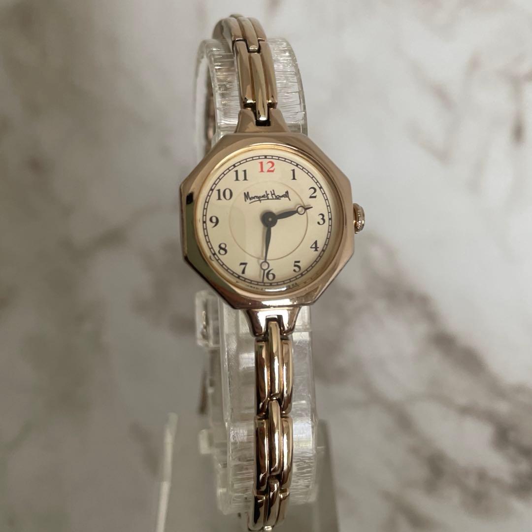 【レア商品】MARGARET HOWELL◆オクタゴン腕時計 シャンパンゴールド