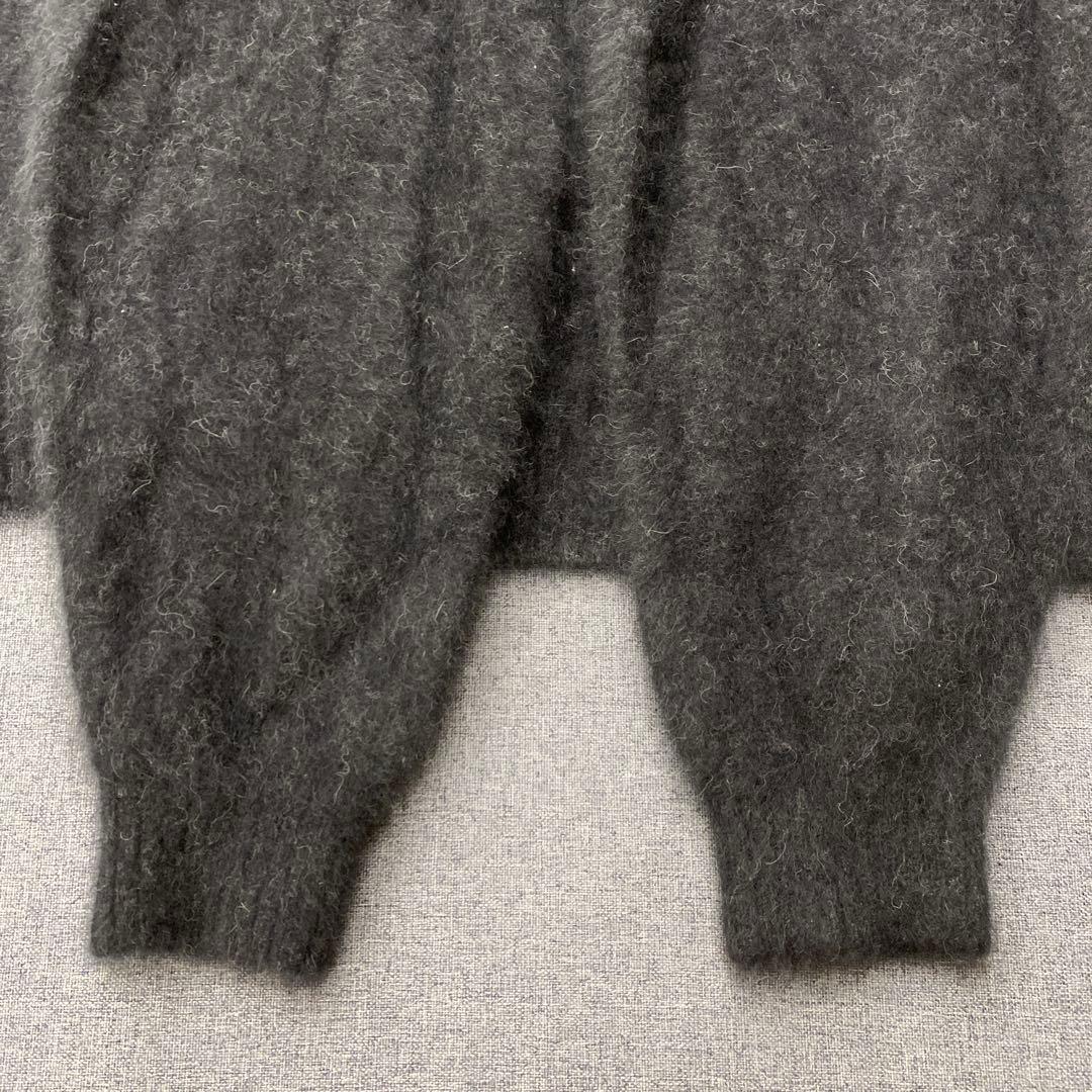 N451◯ IENA イエナ プルオーバー ラクーンニット ブラック