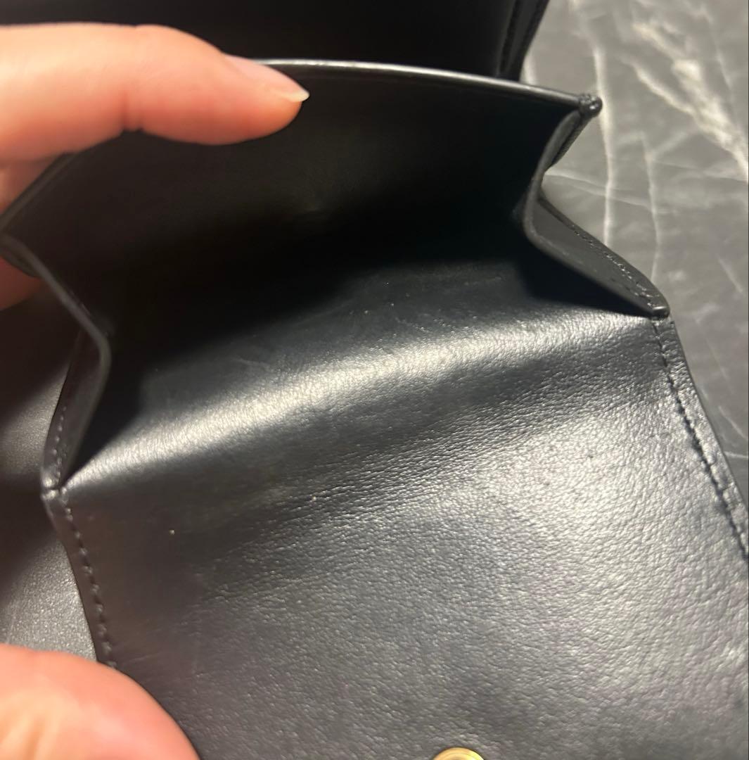 CELINE トリオンフ コンパクトウォレット ブラック 三つ折り財布