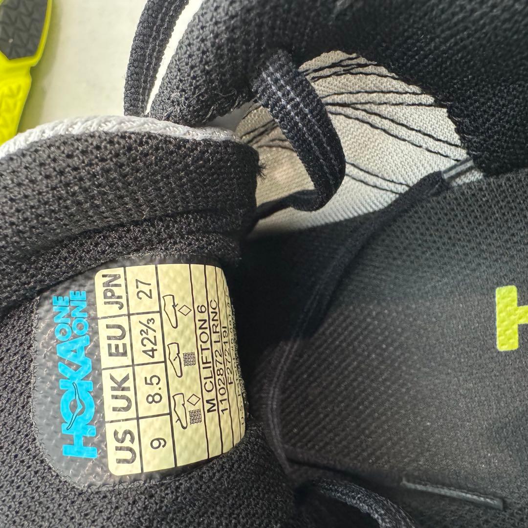 HOKA ONE ONE クリフトン 6 ランニング スニーカー 27cm