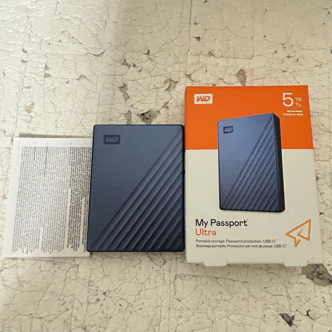WD my passport ultra ポータブルHDD 5TB Type-C