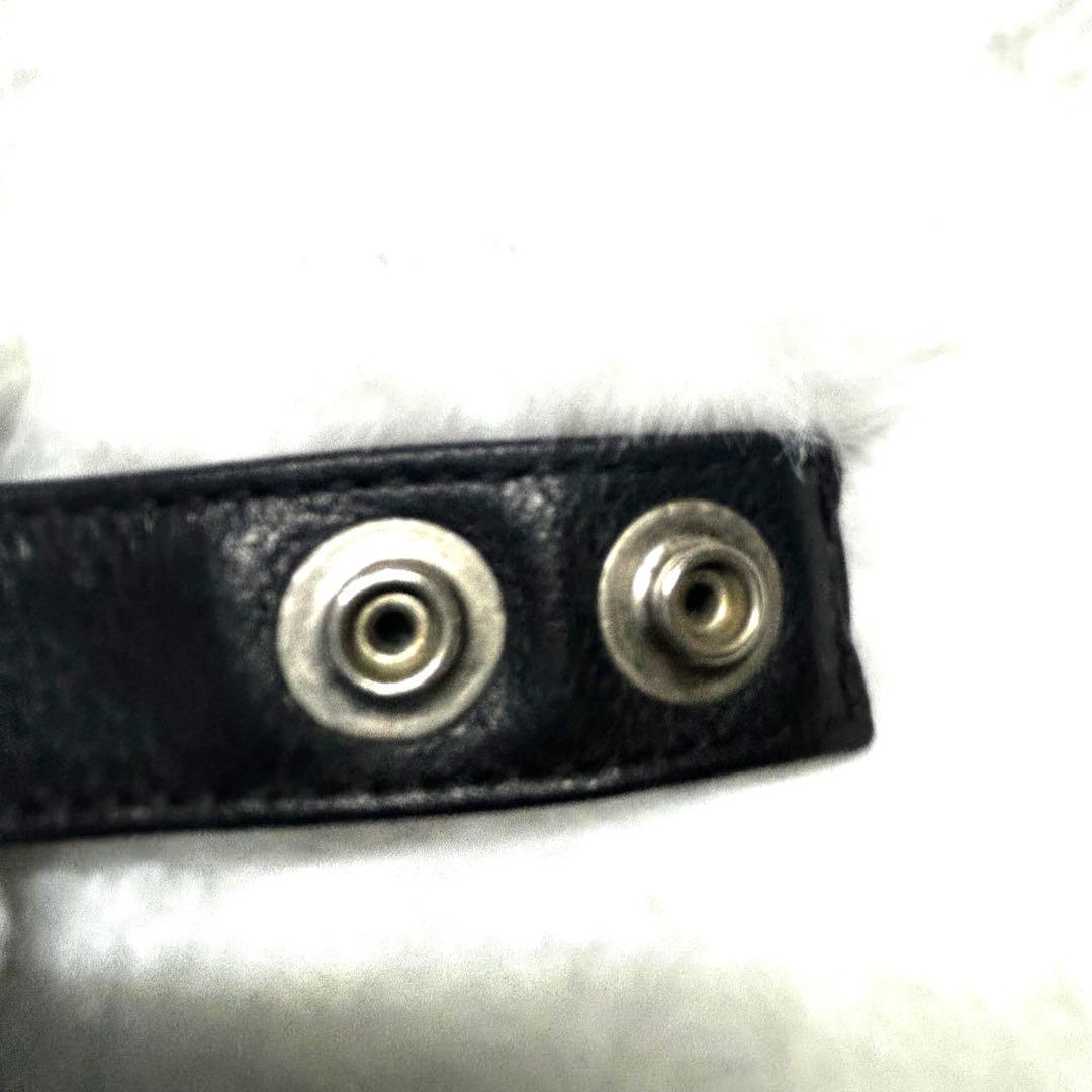 【正規品】クロムハーツ レザー　ブレス　ローリングストーンズ リップアンドタン