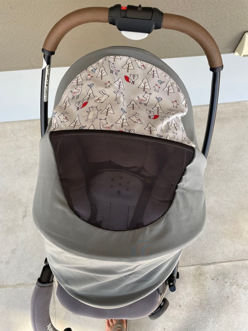 カルーンエアーメッシュアップリカAB型ベビーカーグレー