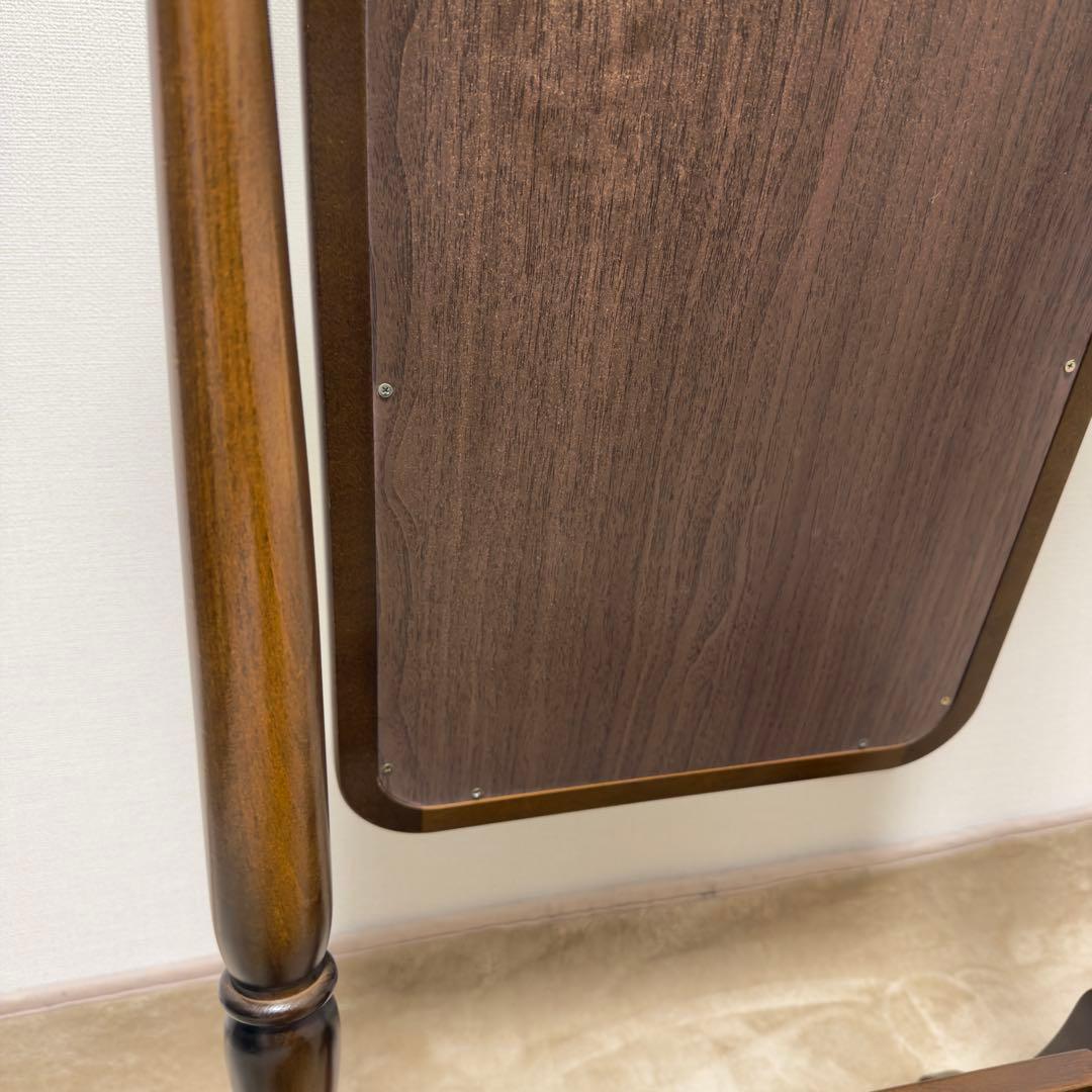 カリモク コロニアル 姿見 スタンドミラー 回転式