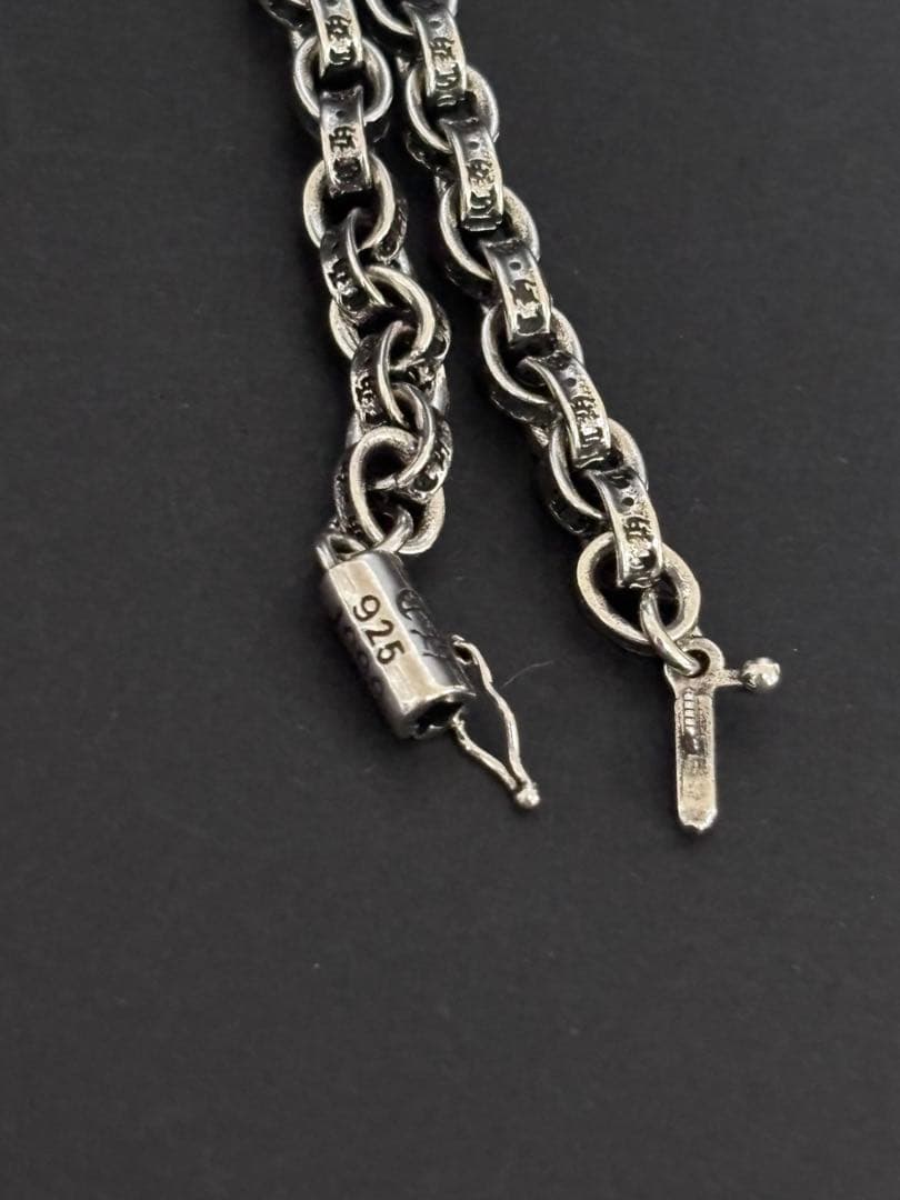 ネックレス ペーパーチェーン ダブルクロス シルバー アクセサリー