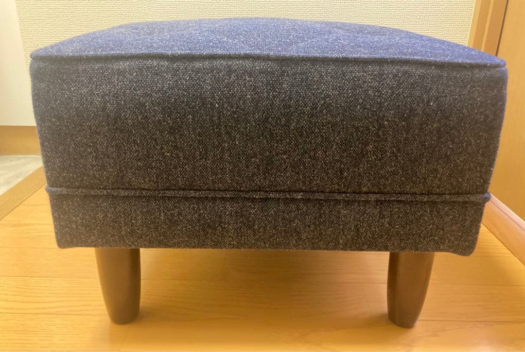 ☆超激カワ！！ カリモク60 オットマン タープブルー ソファ KARIMOKU