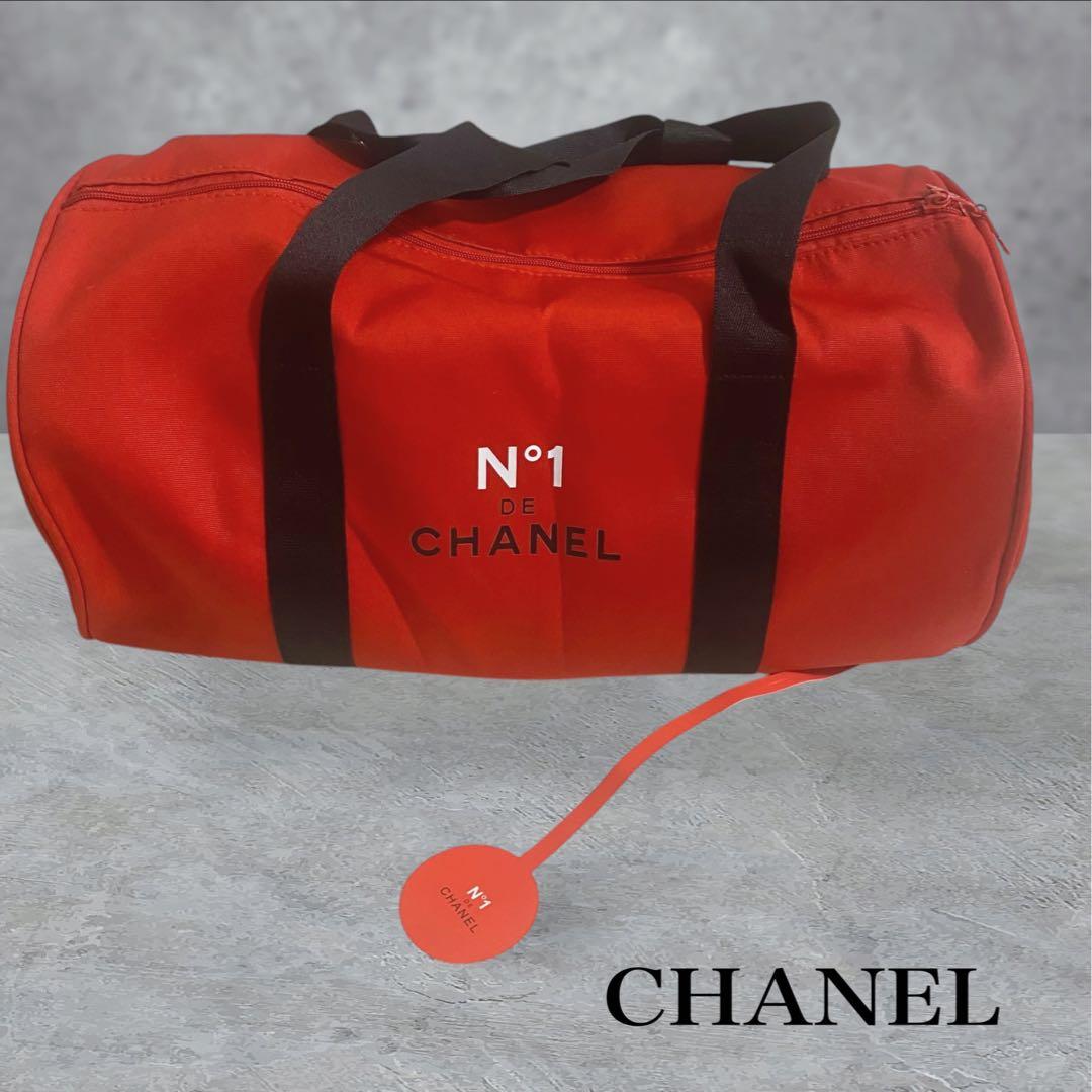 本物証明写真有り　CHANEL N°1 de ボストンバッグ レッド