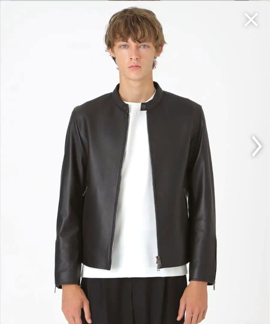 未使用級♦希少Ｌサイズ ブラックレーベルクレストブリッジ 羊革シングルライダース