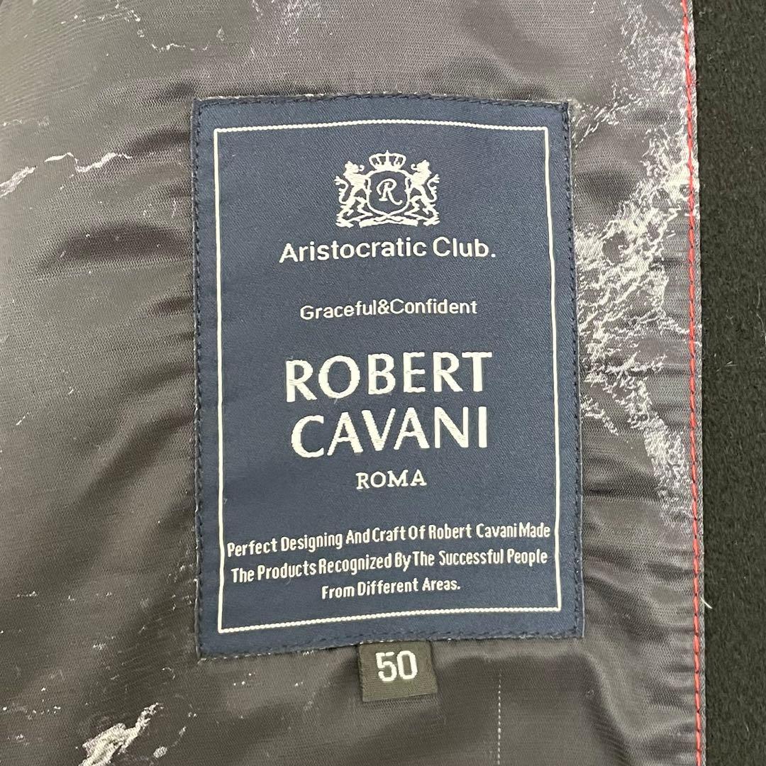 美品 ROBERT CAVANI カシミヤチェスターコート ブラック サイズ50