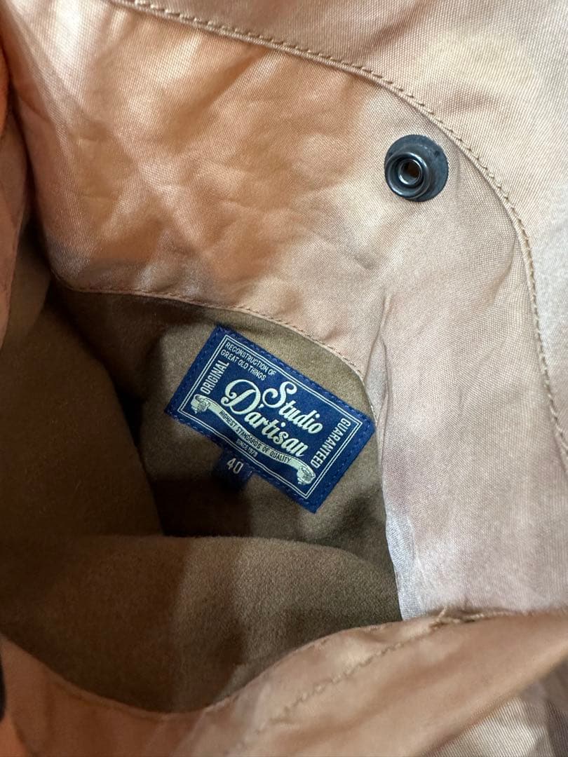 STUDIO D’ARTISAN 柿渋染めMA-1フライトジャケット L