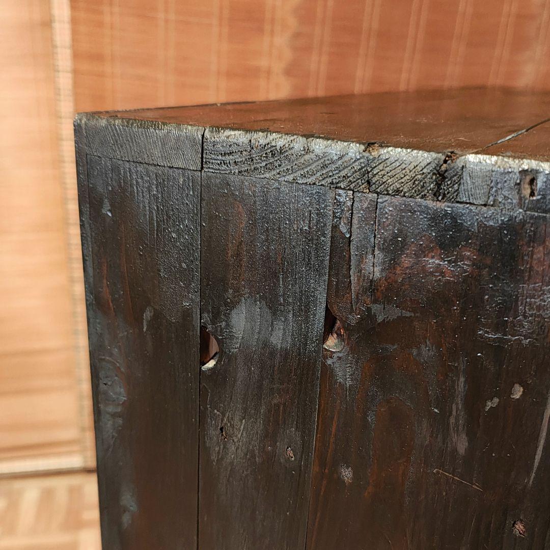 戸棚　水屋　食器棚　ローボード　昭和レトロ　木箱　古家具